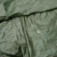 Satin vert amande brode de fleurs 2