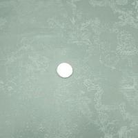 Satin vert de gris fleurs en impression 1