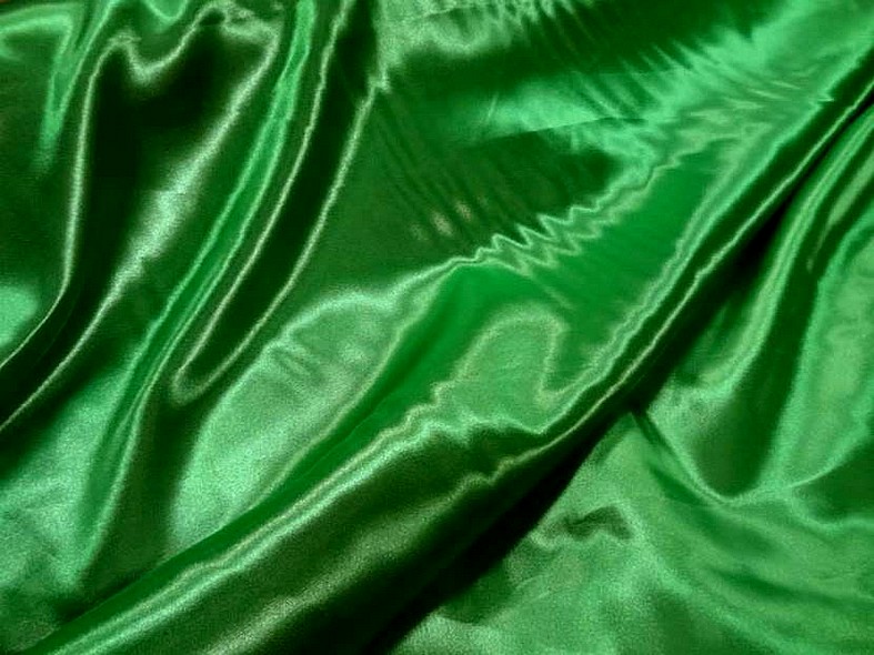 Satin vert emeraude poly 2