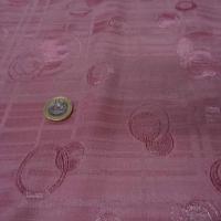 Satin vieux rose motifs anneaux cercle croissant 4 