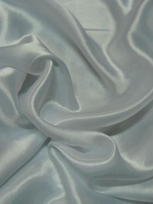 Satin viscose blanc