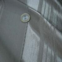 Satin viscose ivoire mat et brillant raye 3 
