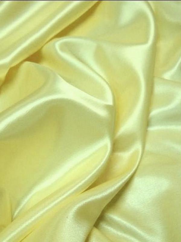 Satin viscose jaune beurre 1 1 
