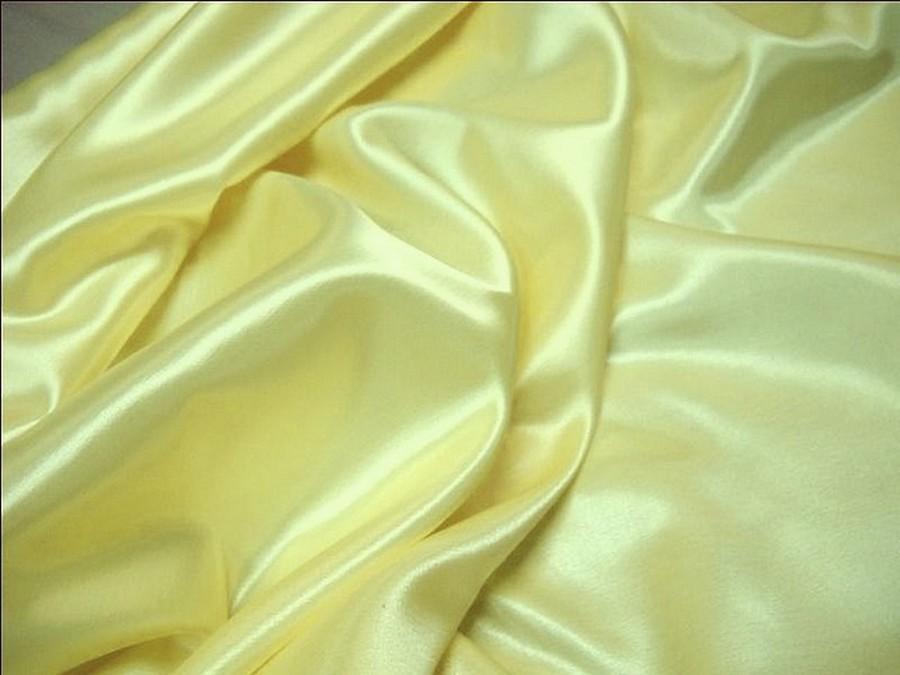 Satin viscose jaune beurre 1 1