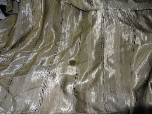 Satin viscose moiré beige-marron café 1