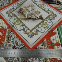 Satin viscose polyester motif haute couture 2 