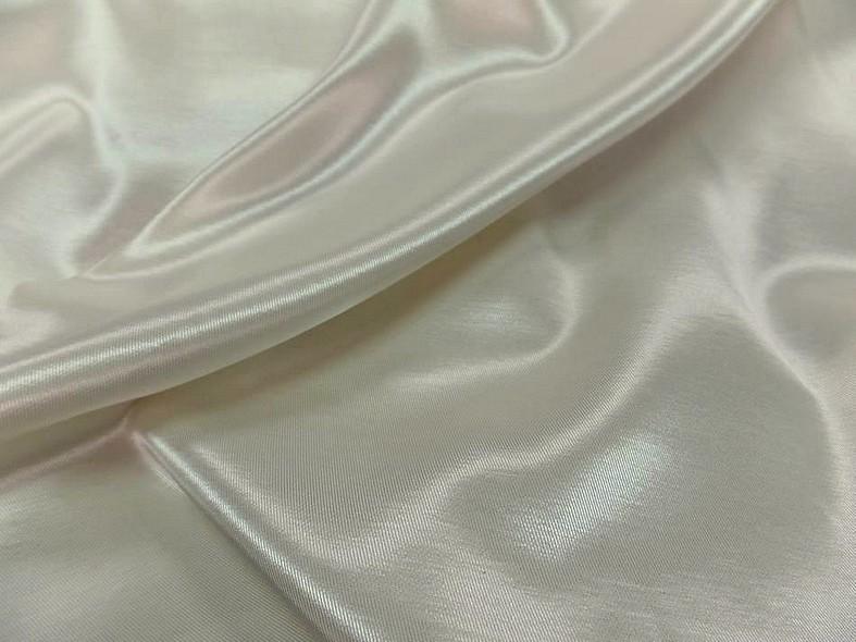 Satin viscose serge teinte ivoire 3 1