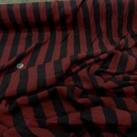Satine viscose bordeaux a rayure noire0