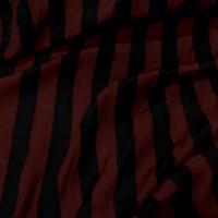 Satine viscose bordeaux a rayure noire1