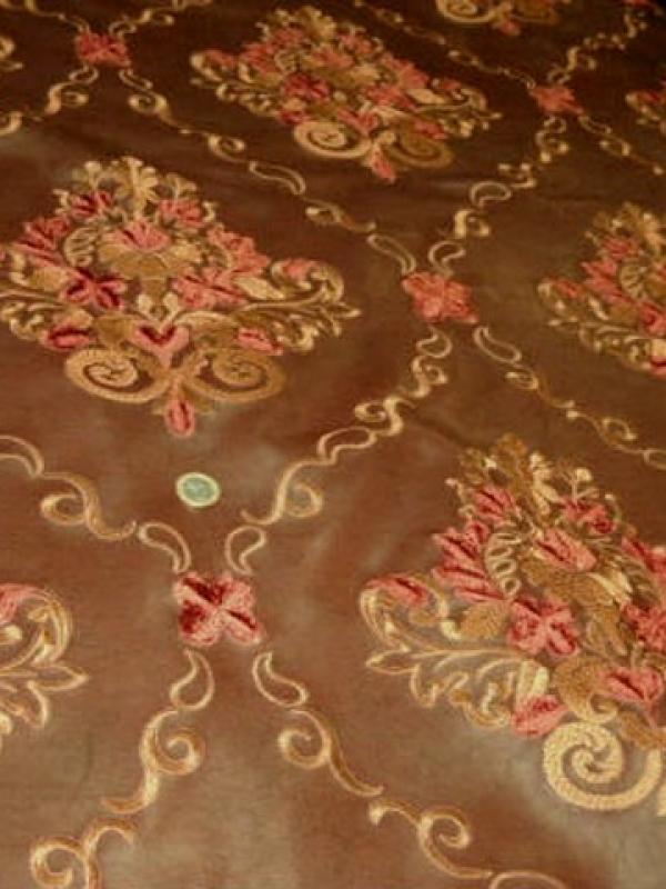 Skai caramel brode motifs classiques 1 