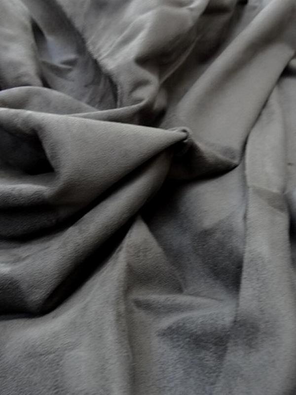 Skai et suedine reversible noir et gris souris 1 