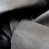 Skai et suedine reversible noir et gris souris 3 