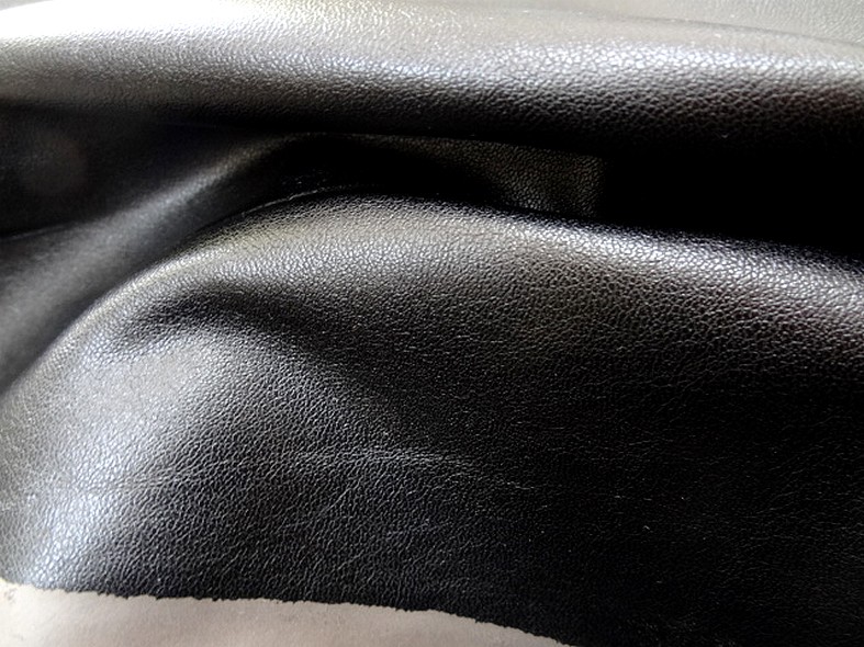 Skai et suedine reversible noir et gris souris 4