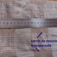 Soie de teinte grege a carreaux fils cuivres 6 