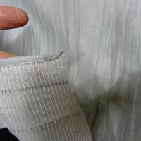 Soie melangee plissee gris perle 2