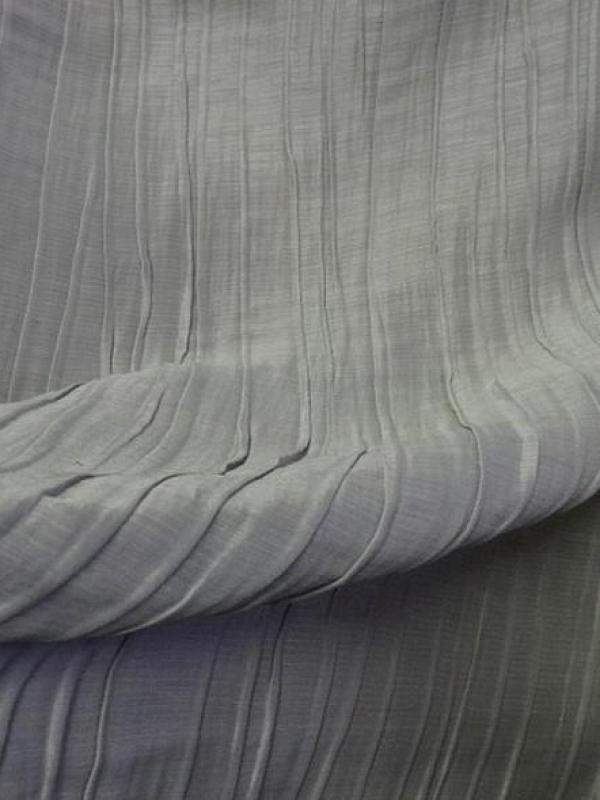 Soie melangee plissee gris perle 5 