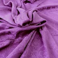 Soie teinte prune motif cachemire 1