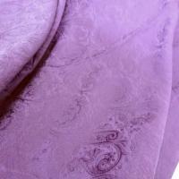 Soie teinte prune motif cachemire 3