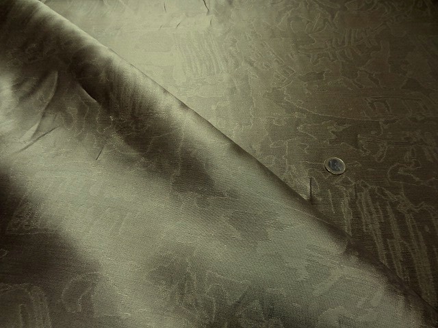 Soie vieil or faconnee effet marbre 1