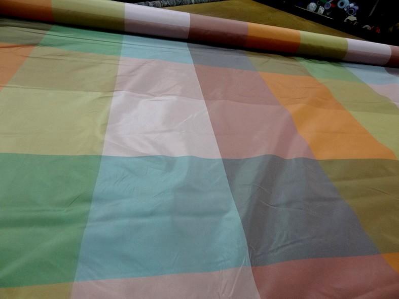 Taffetas a gros carreaux teintes acidulees 1