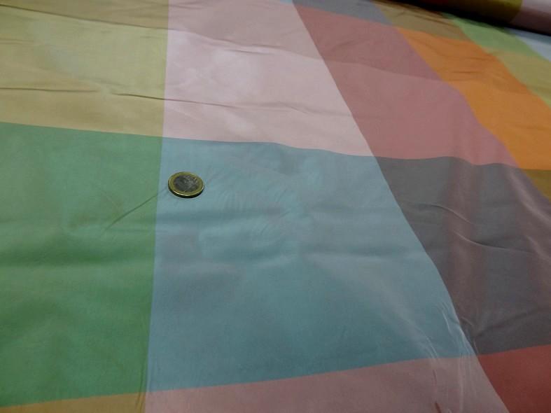 Taffetas a gros carreaux teintes acidulees 2