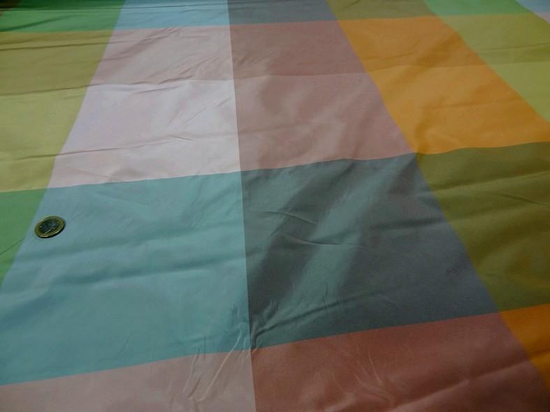 Taffetas a gros carreaux teintes acidulees 3