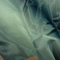 Taffetas bandes degradees bleu petrole 1 
