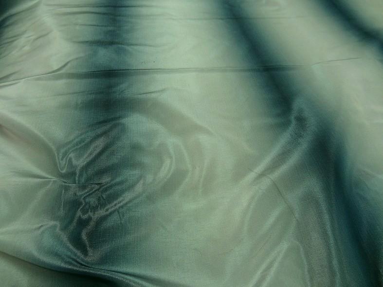 Taffetas bandes degradees bleu petrole 3