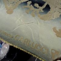 Taffetas bandes degradees gris beige mordore motif velours applique 4 