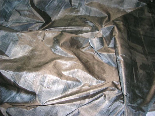 Taffetas beige grise imitant tissage relief 1 1