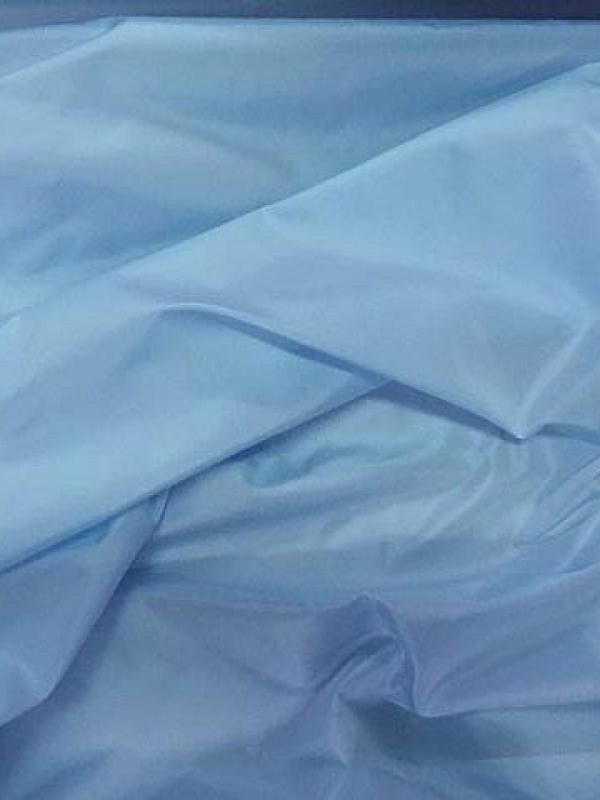 Taffetas bleu ciel reflets blancs 3 