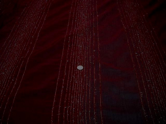 Taffetas d ameublement en 2 95m de large cerise reflets givres4