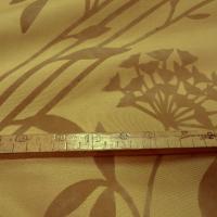 Taffetas d ameublement teinte mais motifs appliques velours aigrettes de pissenlit 2