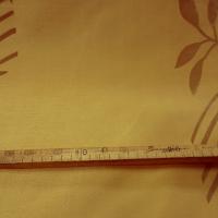 Taffetas d ameublement teinte mais motifs appliques velours aigrettes de pissenlit 3