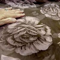 Taffetas damasse mordore rose larges fleurs 4 1