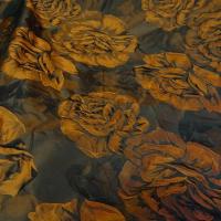 Taffetas damasse noir et cuivre 3