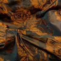 Taffetas damasse noir et cuivre 4