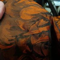 Taffetas damasse noir et cuivre 6