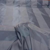 Taffetas de soie larges rayures gris acier 1