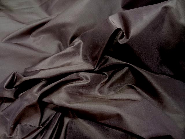 Taffetas de soie marron glace 3