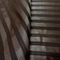 Taffetas de soie marron raye or style empire 2 