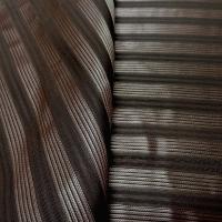 Taffetas de soie marron raye or style empire 2