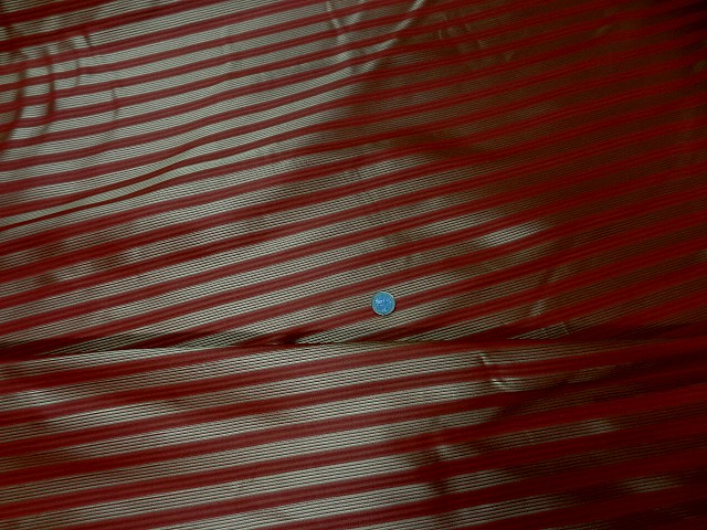 Taffetas de soie rouge raye or style empire 1