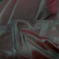 Taffetas effet doupions cerise vert meleze 1 
