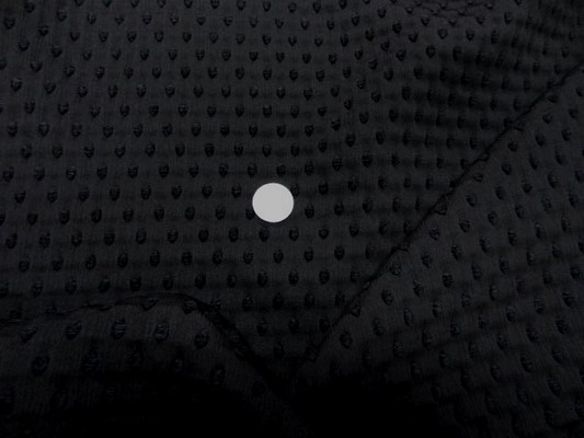 Taffetas façonné noir et velours chenille 1