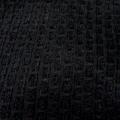 Taffetas façonné noir et velours chenille 2