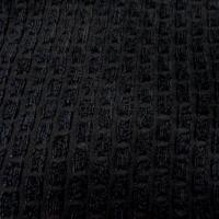 Taffetas façonné noir et velours chenille 2