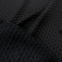 Taffetas façonné noir et velours chenille 3