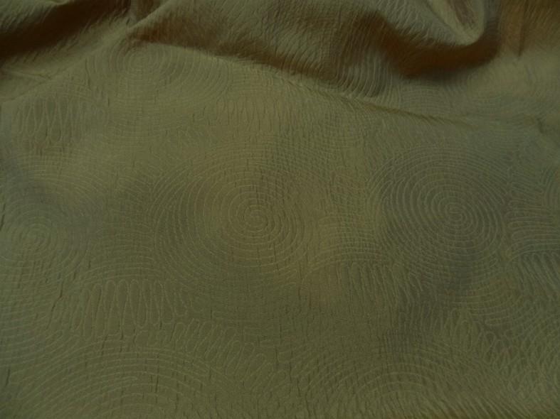 Taffetas faconne or et blanc 3