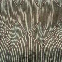 Taffetas fin plisse rayures fantaisie acajou topaze 1